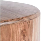 Meridian Furniture, Table basse en bois d'acacia naturel Stonewood