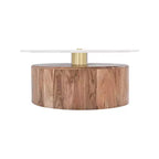 Meridian Furniture, Table basse en bois d'acacia naturel Stonewood