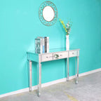 Coiffeuse avec miroir et trois tiroirs