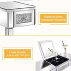 Bureau d'ordinateur avec miroir