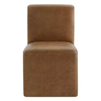 Chaises de salle à manger roulantes rembourrées Spruce&Spring avec roulettes, lot de 2