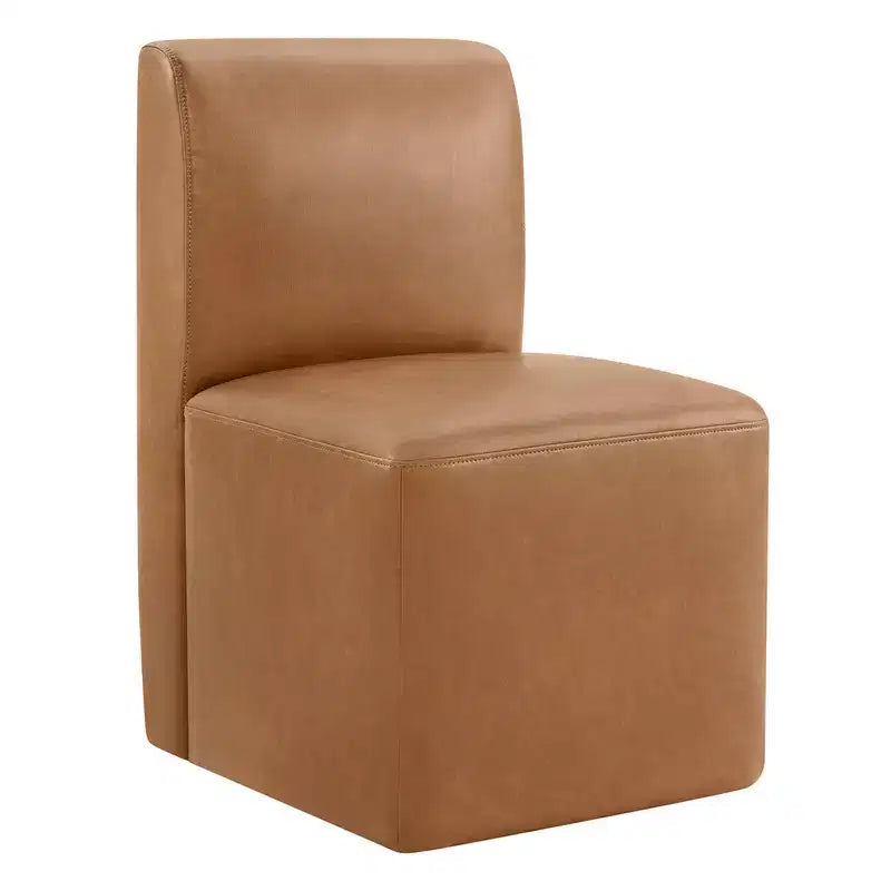 Chaises de salle à manger roulantes rembourrées Spruce&Spring avec roulettes, lot de 2