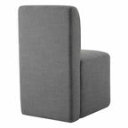 Chaises de salle à manger roulantes rembourrées Spruce&Spring avec roulettes, lot de 2