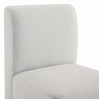 Chaises de salle à manger roulantes rembourrées Spruce&Spring avec roulettes, lot de 2