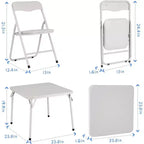 Ensemble table et chaises Acekool pour enfants – Pliable, sièges rembourrés pour jouer et manger