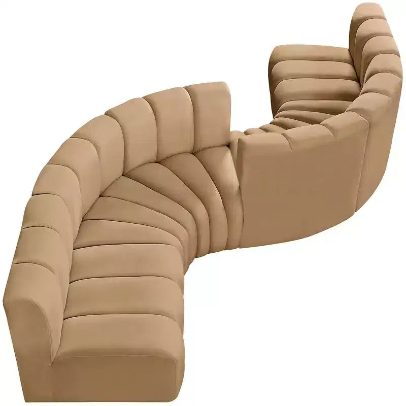 Meridian Furniture, Canapé modulable Arc en velours