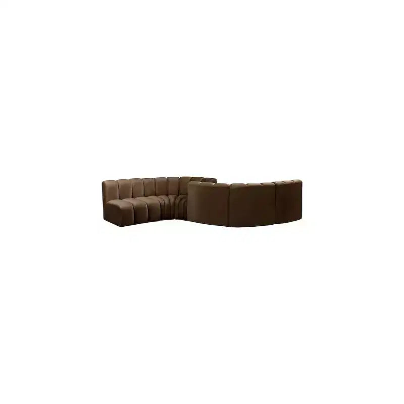 Meridian Furniture, Canapé modulable Arc en velours