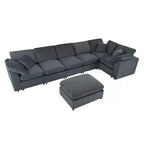 Canapé modulable extra-large 7 places Merax