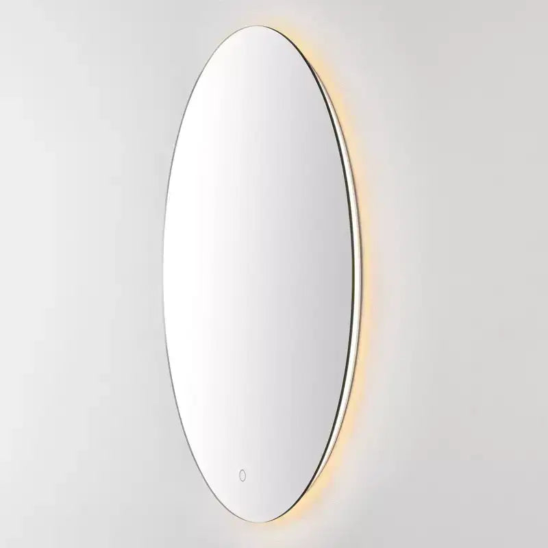 Miroir ovale Nolan 24 po en aluminium à DEL - LMR1005 - Blanc - Safavieh