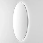 Miroir ovale Nolan 24 po en aluminium à DEL - LMR1005 - Blanc - Safavieh