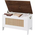 Acekool Decorative Storage Bench, Dual-Use Entryway Chest with Safety Hinge