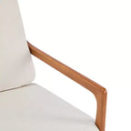 Fauteuils d'appoint scandinaves du milieu du siècle, lot de deux, structure en bois massif à dossier haut, chaises longues pour salon, chambre ou coin lecture