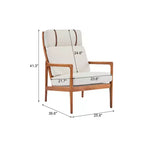Fauteuils d'appoint scandinaves du milieu du siècle, lot de deux, structure en bois massif à dossier haut, chaises longues pour salon, chambre ou coin lecture