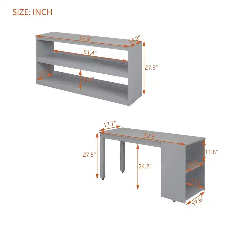 Lit mezzanine double avec bureau rétractable et 3 tiroirs, lit mezzanine en bois avec escalier de rangement et étagères