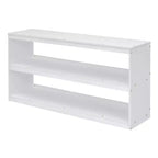 Lit mezzanine double avec bureau rétractable et 3 tiroirs, lit mezzanine en bois avec escalier de rangement et étagères