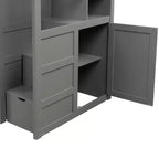 Lits superposés jumeaux avec escalier et tiroirs pour enfants, lits superposés en bois jumeaux avec escalier et armoire de rangement