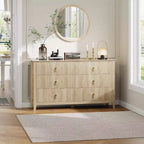 Acekool 54 Commode 6 Tiroirs Cannelés, Commode de Rangement Moderne, pour Placard ou Couloir