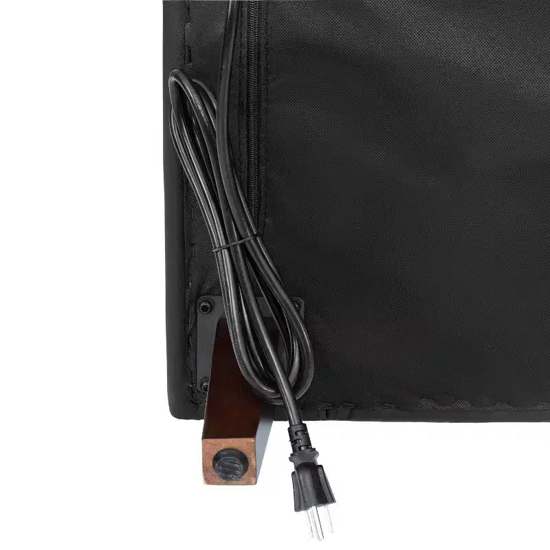 Fauteuil de réception HERCULES Artemis rembourré à accoudoir droit de Flash Furniture, 2 prises CA/1 port USB/1 port USB-C et pieds en bois de noyer avec patin de sol réglable