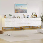 Commode étroite et moderne à 6 tiroirs en tissu avec poignée dorée pour chambre, dressing et salon