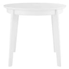HomeRoots 36 Table à Manger Ronde Blanche en Bois