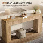 Lantine Table console extra longue de 180 cm pour entrée, table d'appoint étroite derrière le canapé, convient pour couloir, hall d'entrée, salon, marron