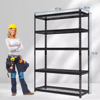 COZONY Heavy Duty Storage Shelves 5-Tier Adjustable 2200lb Capacity Boltless Assembly for Garage Warehouse Basement