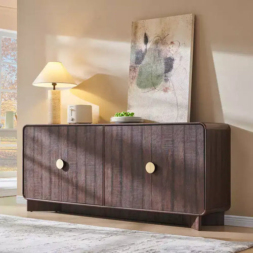 70 Modern TV Stand, Entertainment Center for TVs Up to 80, Media Console with Adjustable Shelves & Large Storage