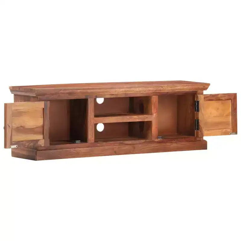vidaXL TV Cabinet Light Brown Solid Sheesham Wood 47.2x11.8x15.7 in