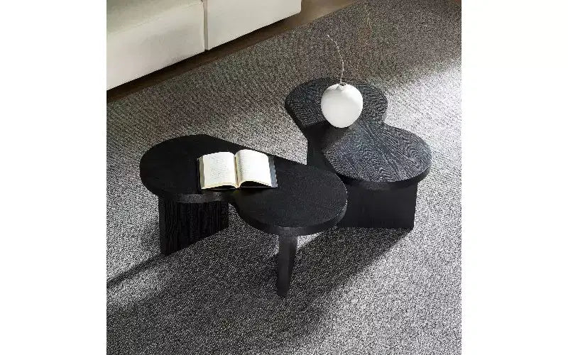 TUYOHW Table Basse Papillon Séparable, Table Centrale Moderne de 36 mm d'Épaisseur pour Salon Chambre, Table d'Appoint Papillon en MDF