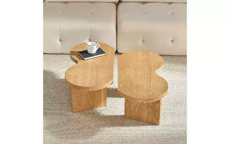 TUYOHW Table Basse Papillon Séparable, Table Centrale Moderne de 36 mm d'Épaisseur pour Salon Chambre, Table d'Appoint Papillon en MDF