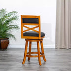 Tabouret de comptoir tournant moderne, Chaise de salle à manger sans dossier rembourrée, Tabouret de bar à dossier en X pour cuisine, restaurant, bureau, salon