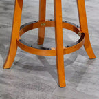 Tabouret de comptoir tournant moderne, Chaise de salle à manger sans dossier rembourrée, Tabouret de bar à dossier en X pour cuisine, restaurant, bureau, salon