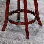Tabouret de comptoir tournant moderne, Chaise de salle à manger sans dossier rembourrée, Tabouret de bar à dossier en X pour cuisine, restaurant, bureau, salon
