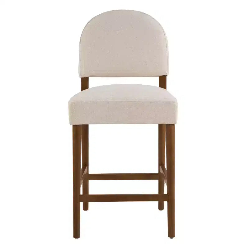 Christopher Knight Home Elisea Tabourets de comptoir rembourrés en bois d'hévéa de style transitionnel (Lot de 2)