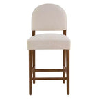 Christopher Knight Home Elisea Tabourets de comptoir rembourrés en bois d'hévéa de style transitionnel (Lot de 2)