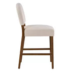 Christopher Knight Home Elisea Tabourets de comptoir rembourrés en bois d'hévéa de style transitionnel (Lot de 2)