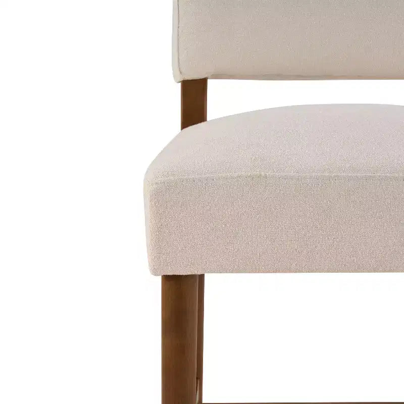 Christopher Knight Home Elisea Tabourets de comptoir rembourrés en bois d'hévéa de style transitionnel (Lot de 2)