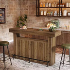 Table de bar Lantine 63, table de pub de hauteur comptoir à 4 niveaux, meuble de bar moderne, meuble à liqueurs pour bar à café pour cuisine, bistrot