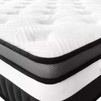 Matelas en mousse à mémoire de forme gel 14 pouces King Fermeté moyenne, Matelas pour le soulagement de la pression et un sommeil frais Certifié CertiPUR-US