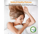 Matelas en mousse à mémoire de forme gel 14 pouces King Fermeté moyenne, Matelas pour le soulagement de la pression et un sommeil frais Certifié CertiPUR-US