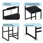 Okak Lot de 2 tabourets de bar modernes en velours rembourrés avec repose-pieds et base robuste, chaises de salle à manger hauteur comptoir rembourrées