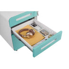 Meuble de classement métallique sécurisé à 3 tiroirs avec serrure, livré entièrement assemblé, mobile, pour dossiers A4/Lettre/Légal, à placer sous le bureau, 5 roulettes