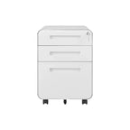 Meuble de classement métallique sécurisé à 3 tiroirs avec serrure, livré entièrement assemblé, mobile, pour dossiers A4/Lettre/Légal, à placer sous le bureau, 5 roulettes