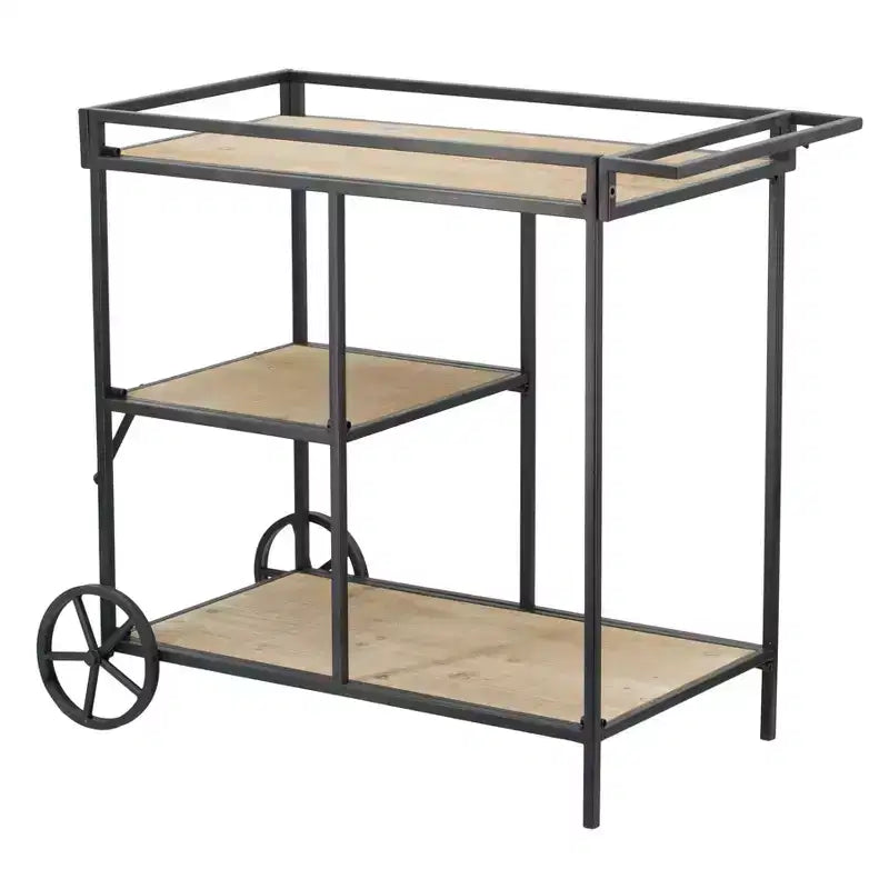 Étagère à roulettes Meuble de rangement mobile 32,3x15,7x26,8