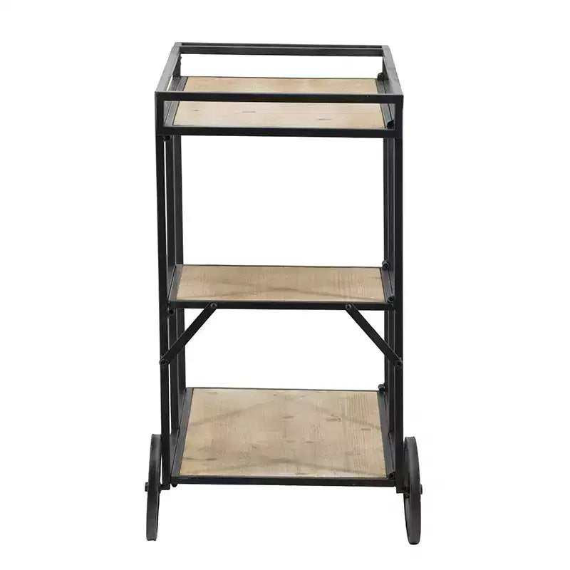Étagère à roulettes Meuble de rangement mobile 32,3x15,7x26,8
