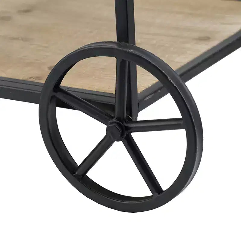 Étagère à roulettes Meuble de rangement mobile 32,3x15,7x26,8