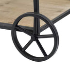 Étagère à roulettes Meuble de rangement mobile 32,3x15,7x26,8