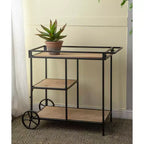 Étagère à roulettes Meuble de rangement mobile 32,3x15,7x26,8