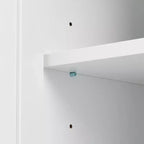 Meuble de rangement haut de salle de bain moderne en bois GDFStudio Sienna avec tiroirs et étagères réglables