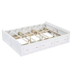 Cadre de lit plateforme queen size en bois Clihome avec 6 tiroirs